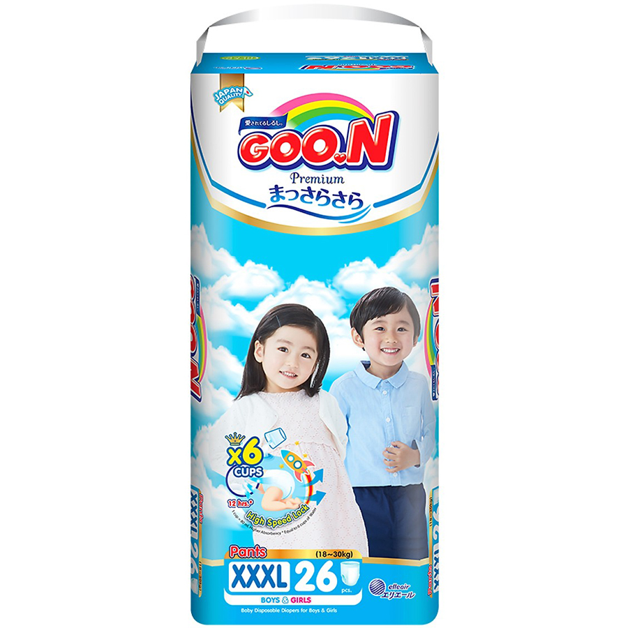 Tã Quần Goo.n Premium Gói Cực Đại XXXL26 (26 Miếng) - Tặng thêm 6 miếng cùng size