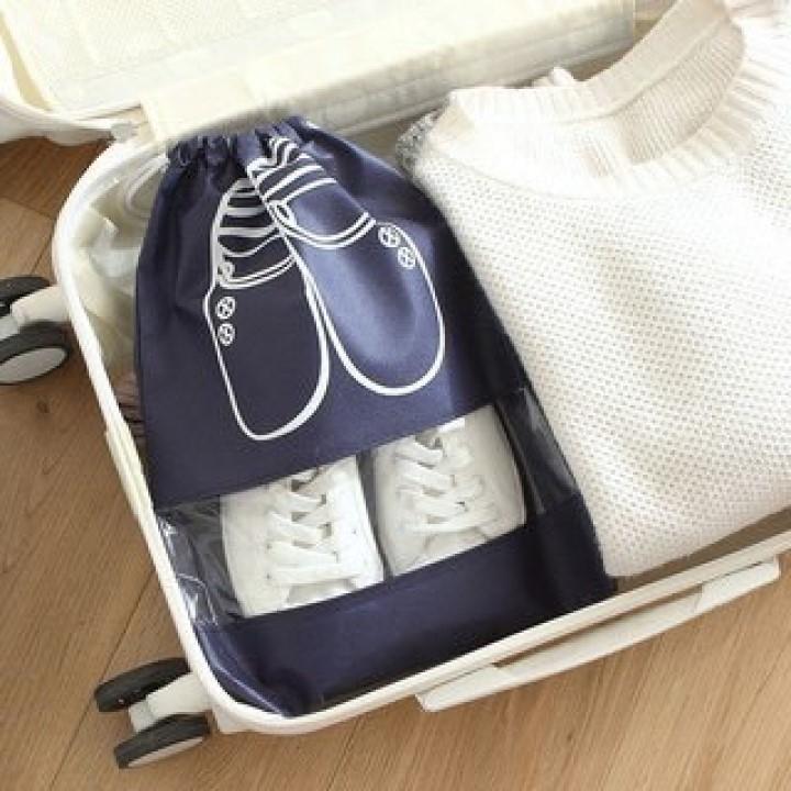 Túi đựng giày dép (40x30cm) đựng giầy , đựng guốc chống nước, chống bụi , đựng đồ đi du lịch công tác tiện ích - HS Shop