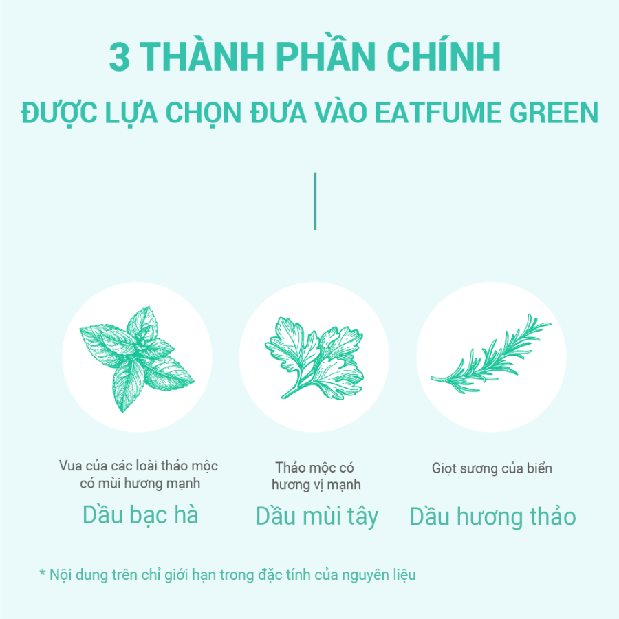 Kẹo thơm miệng hương bạc hà Eatfume Green chăm sóc hơi thở 24 viên / vỉ