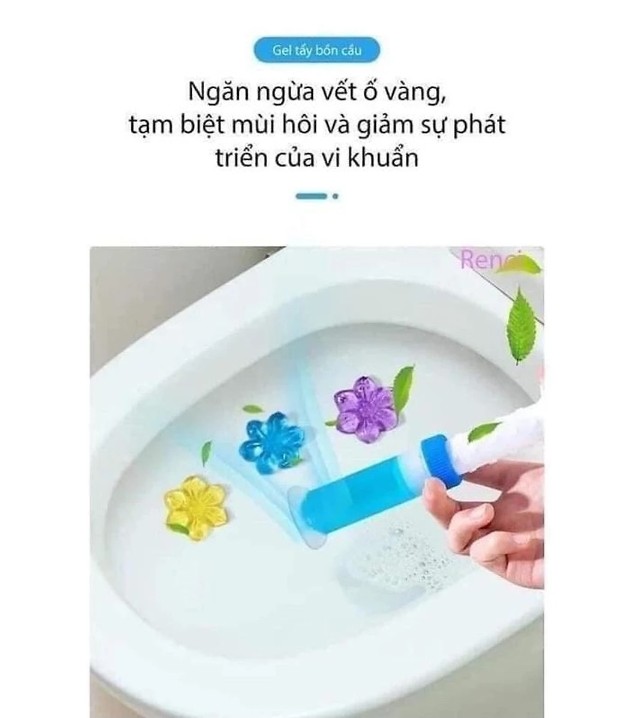 Gel vệ sinh, chất tẩy khử mùi, khử khuẩn bồn cầu...