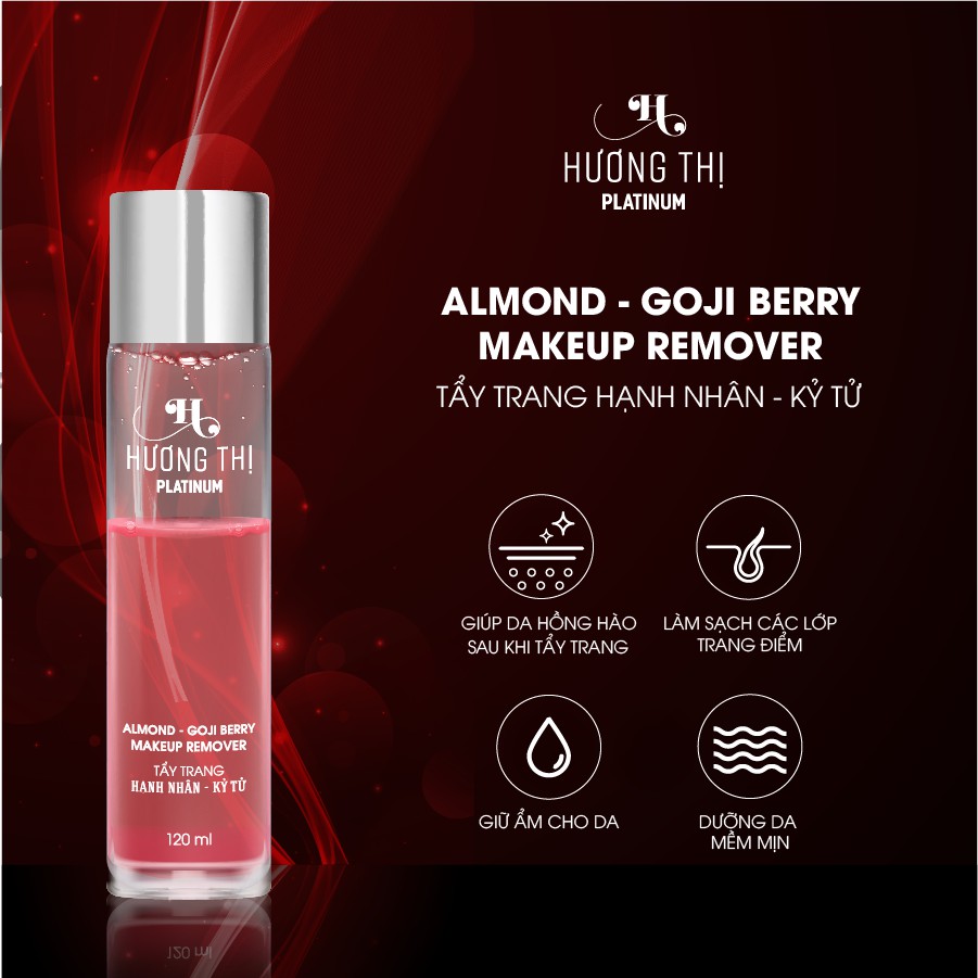 Nước Tẩy Trang Hạnh Nhân - Kỳ Tử Hương Thị - Almond - Goji Berry Makeup Remover 120 ml
