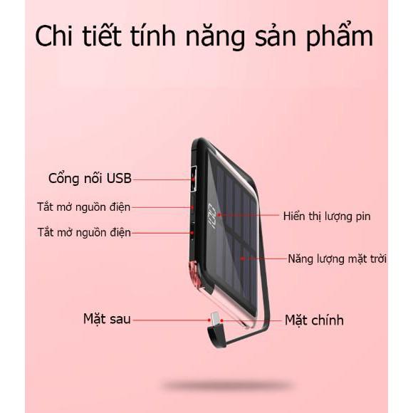 Pin sạc dự phòng năng lượng mặt trời siêu mỏng 5000mAh - ShopToro - AsiaMart