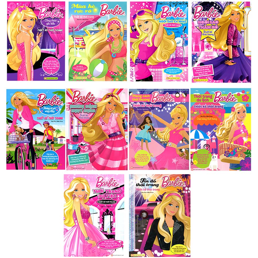 Combo 10 Cuốn: Tuyển Tập Barbie Thủ Công Dựng Hình Thời Trang