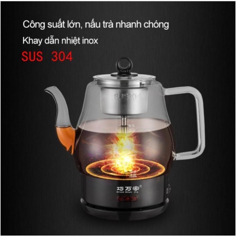 Ấm pha trà tự động dung tích 1.5L 220V