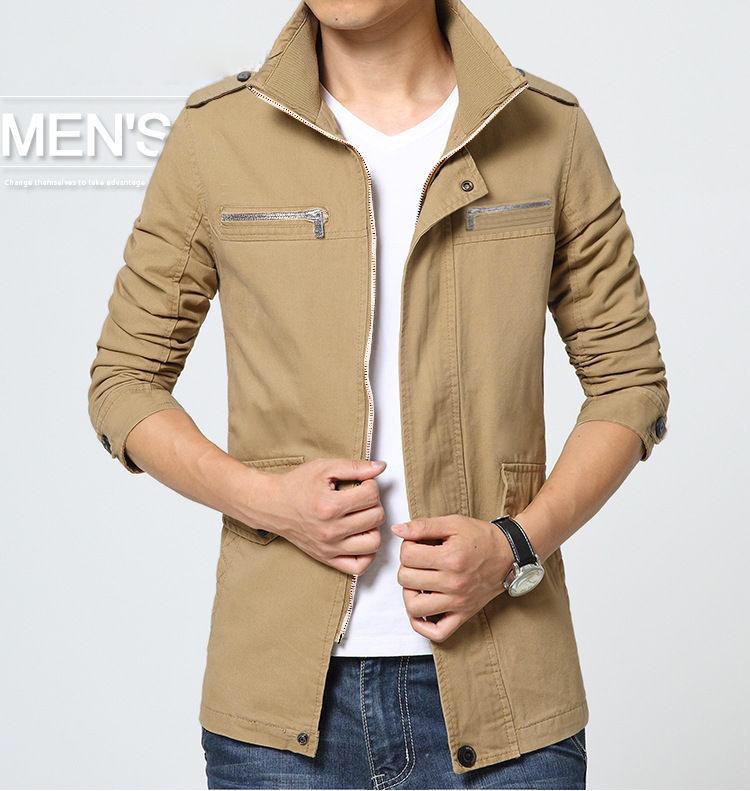 Áo Khoác Kaki Nam 2 Lớp Giả Vest Phối Khóa Ngực Cao Cấp ShopN6 - KK42