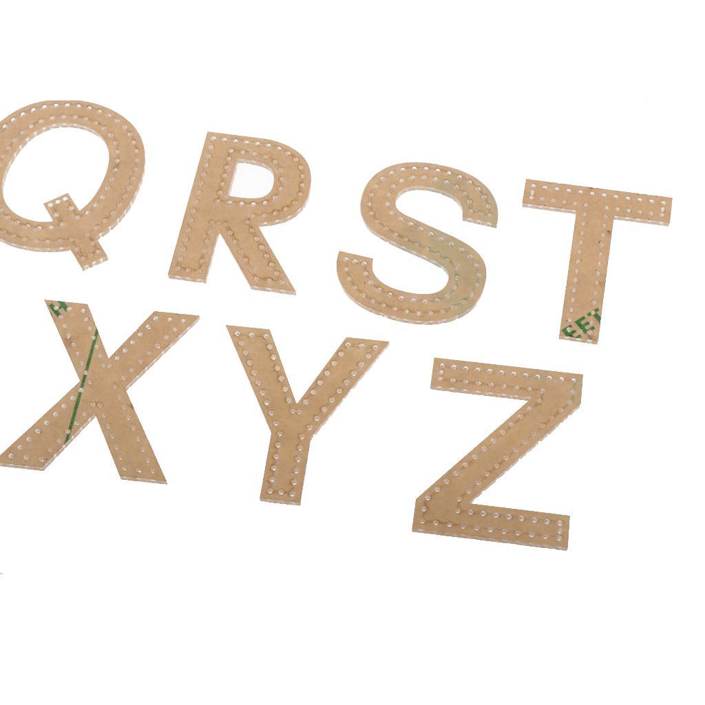 26 Pieces/Set DIY Leather Craft Clear Acrylic Pendant Stencil Template