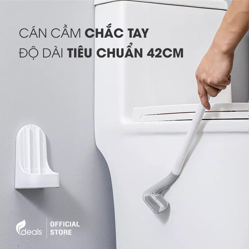 Chổi Cọ Bồn Cầu Toilet, Nhà Vệ Sinh Silicon Cao Cấp ECODEALS - Thiết kế độc đáo, tiện dụng, làm sạch mọi ngõ ngách