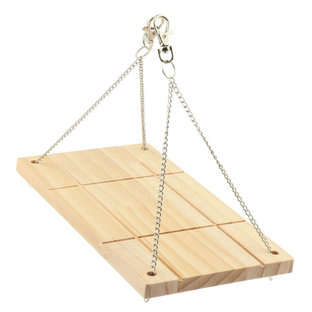 Bird Perch Wood Stand Swing for Small Animals Hamsters Parrot Rat Mouse Cage