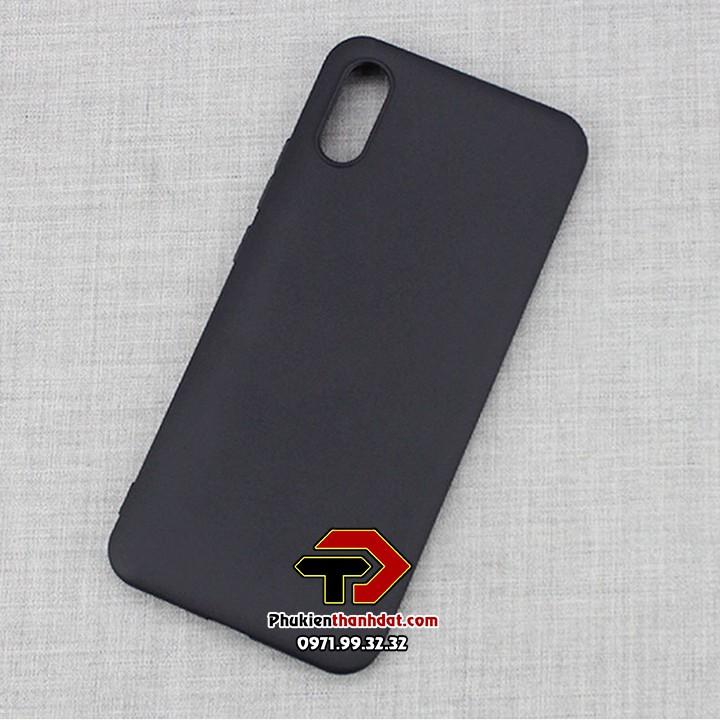 Ốp lưng dành cho Xiaomi Redmi 9A silicone dẻo màu đen