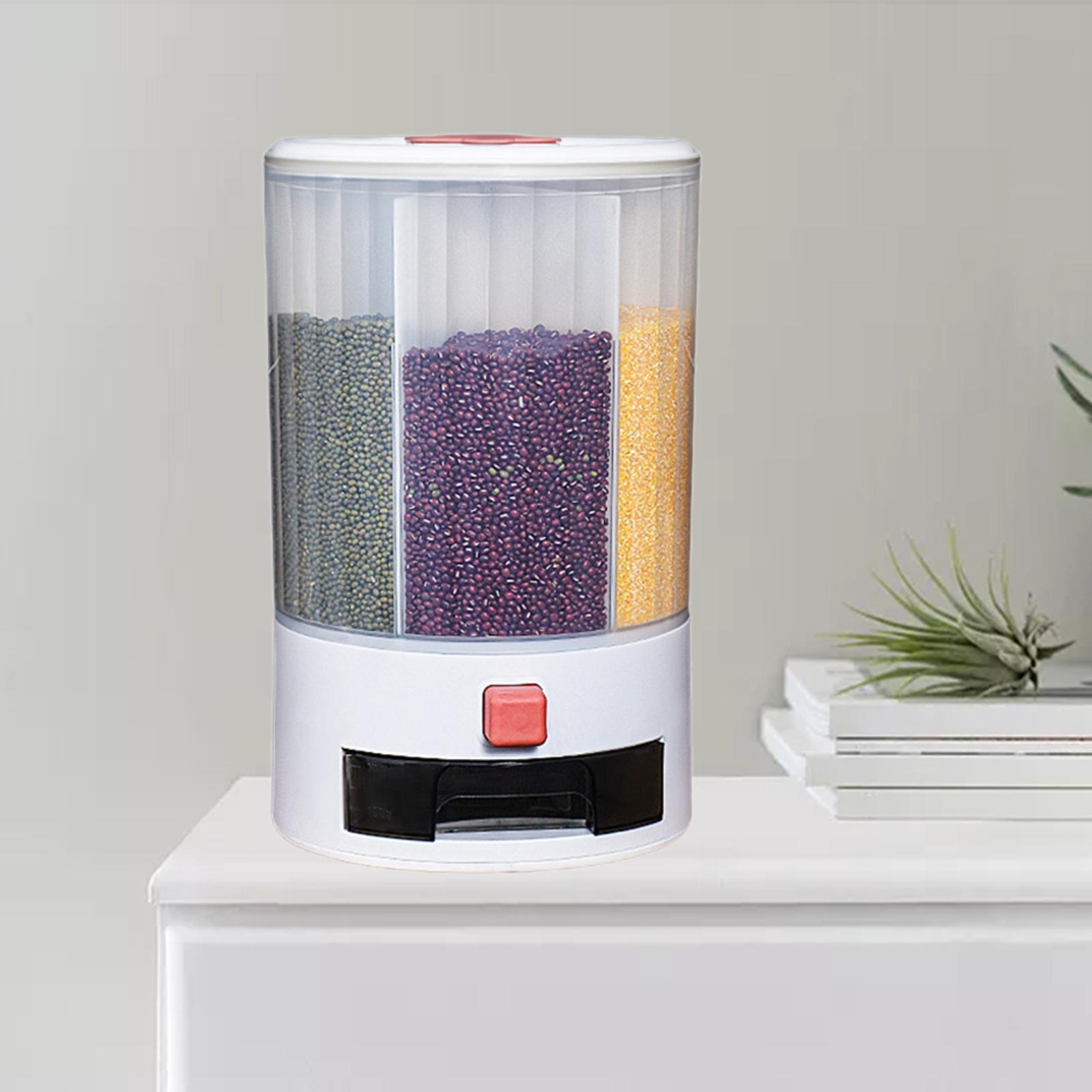 10KG Cereal Bucket Grain Dispenser Rice Dry Food Storage Organizer