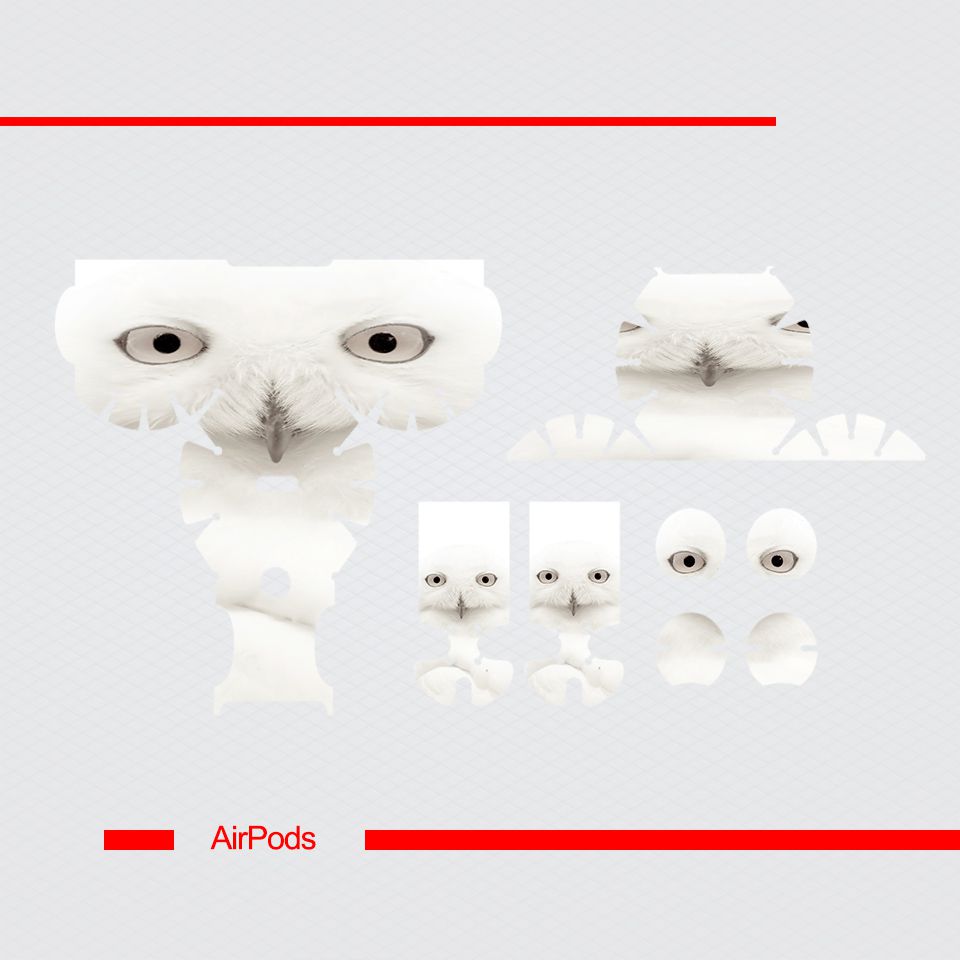 Miếng dán skin chống bẩn cho tai nghe AirPods in hình con vật - dvz018 (bản không dây 1 và 2)