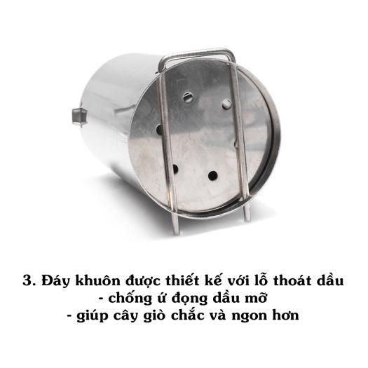 [Hàng Chuẩn] Khuôn Làm Giò, Giò Thủ Xào Inox Chất Lượng Cao Cấp Loại 1KG Và 2KG