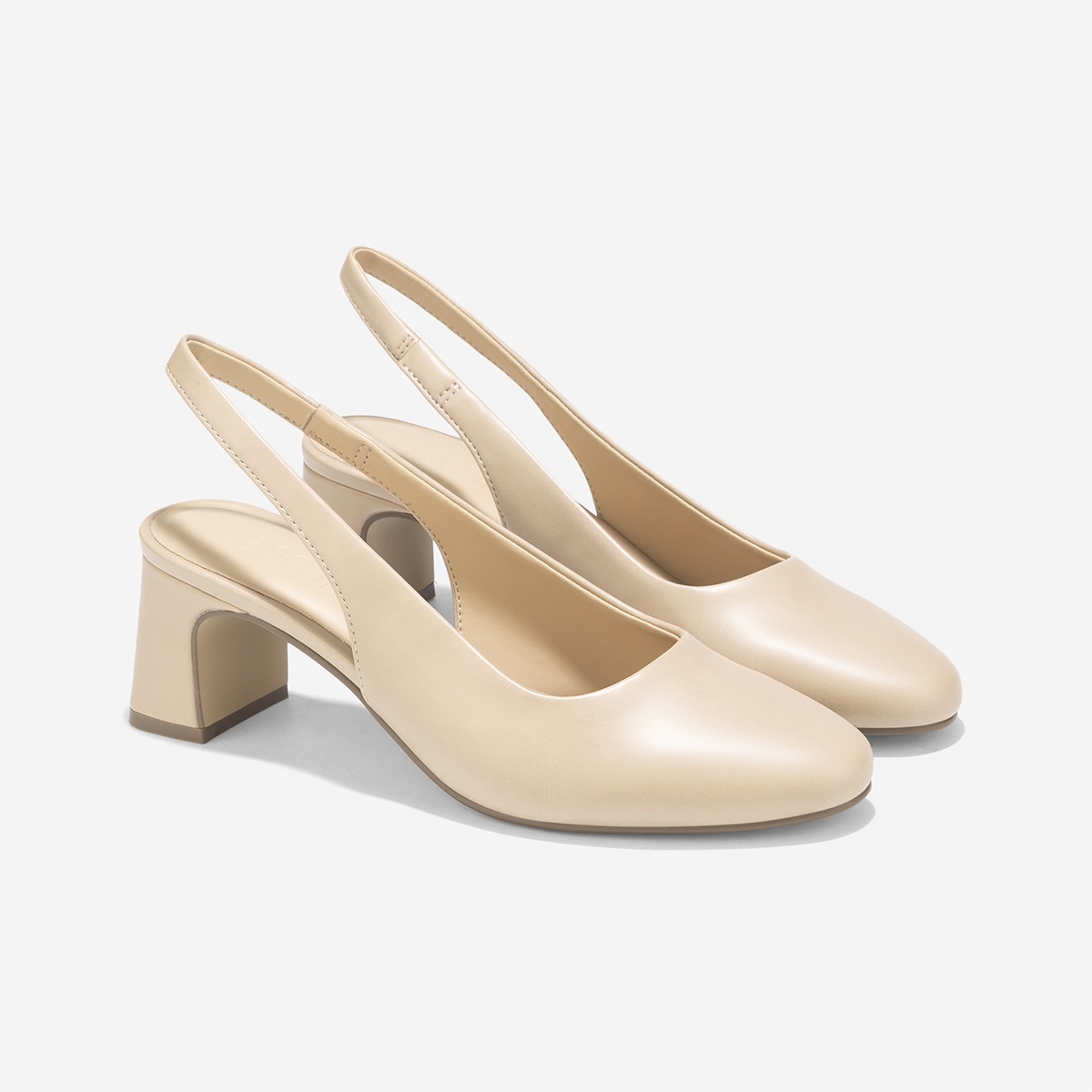 Giày Slingback Mũi Tròn Gót Trụ - BMN 0665