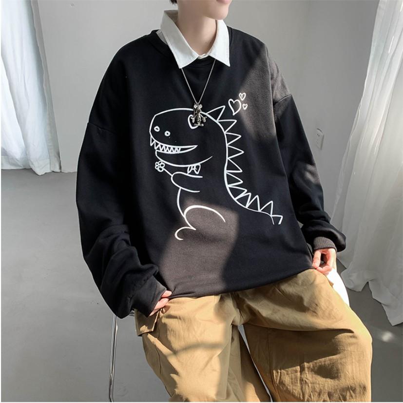 { Hàng Thu Đông } Áo Khủng Long Nỷ Ngoại Siêu Kute Fom Unisex Kiểu dáng Hàn Quốc Mã KL996