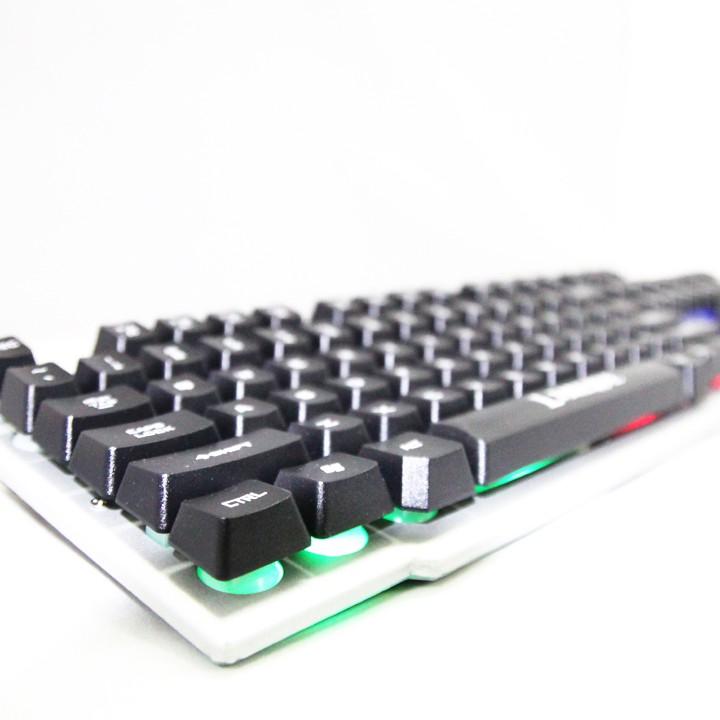 Bộ bàn phím giả cơ và chuột LIMEIDE GTX500 Led 7 màu (Màu Đen)+ Tặng Lót chuột