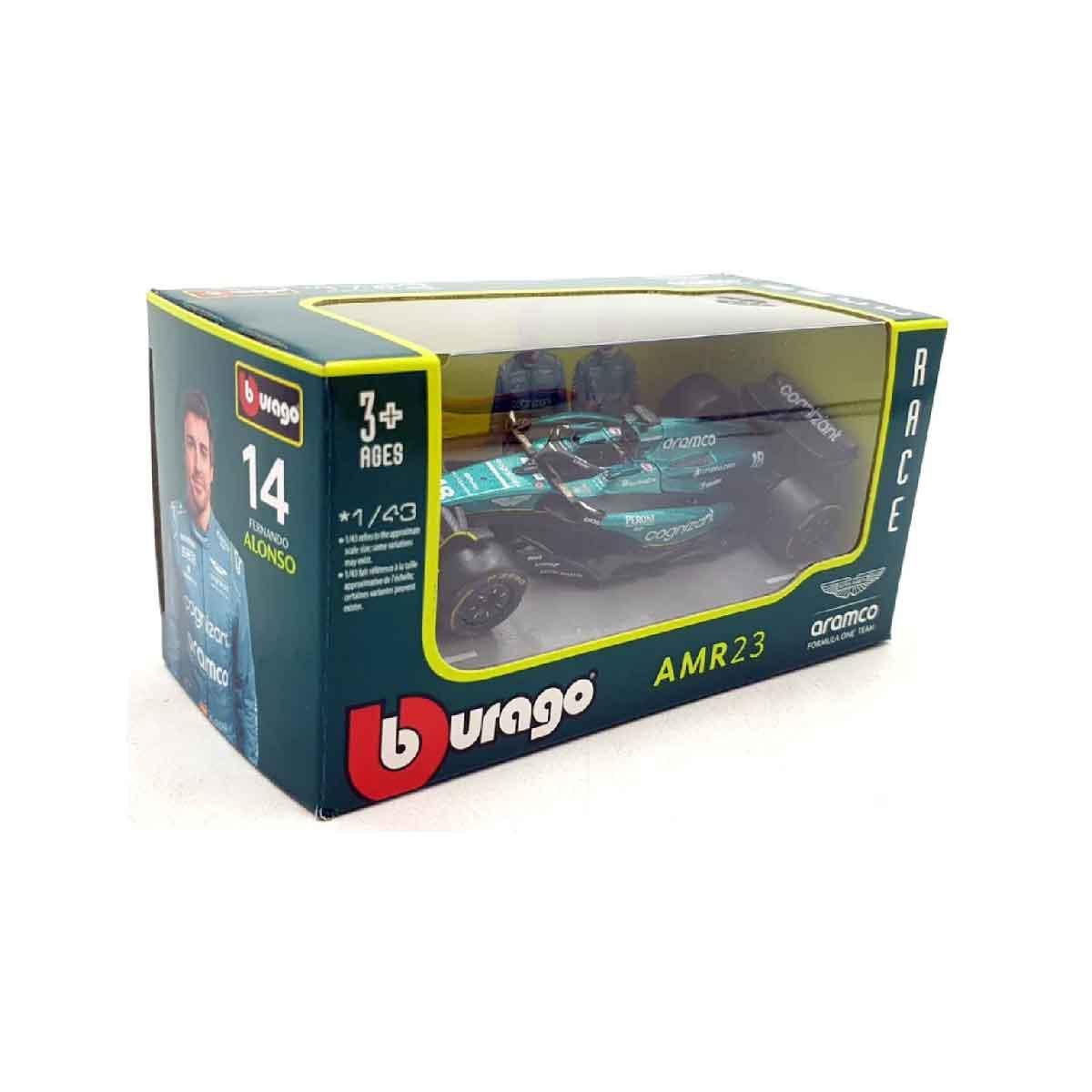Đồ Chơi Xe Đua F1 1:43 Aston Martin Aramco Cog Team AMR23 (2023) MAISTO 14/18-38090