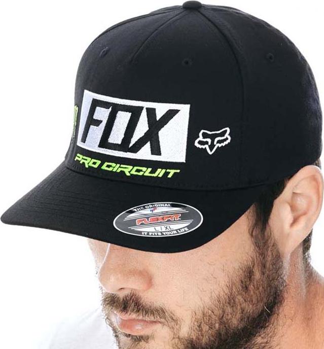 Nón Lưỡi Trai Bít Đuôi Fox Monster Paddock Flexfit - Màu Đen