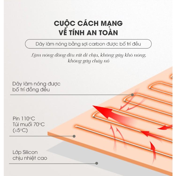 Gối sưởi muối biển thảo dược cao cấp - Gia dụng SG