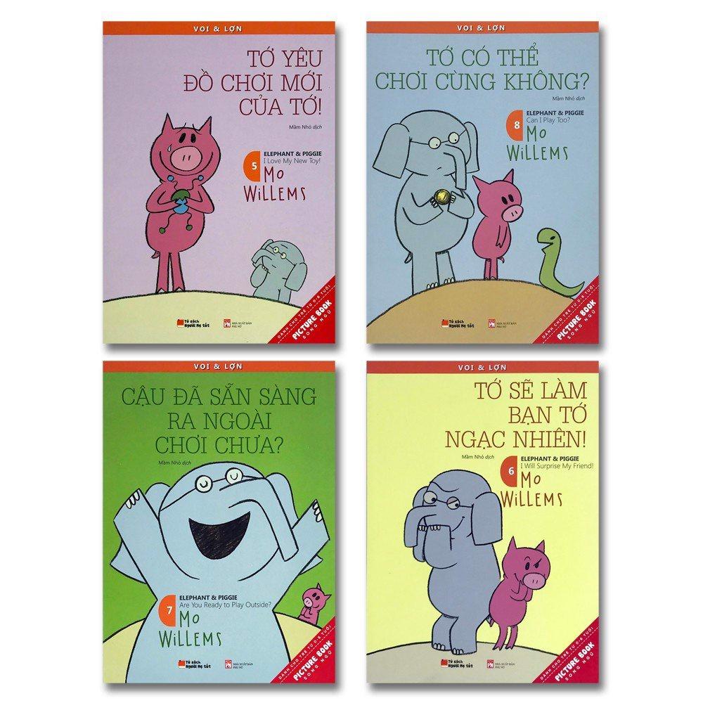 Sách Picture Book Song Ngữ Voi và Lợn Elephant và Piggie