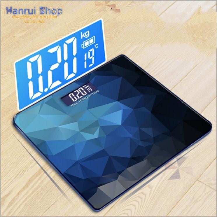 Cân điện tử sức khỏe và đo nhiệt độ môi trường cao cấp Blue Diamond - ShopToro - AsiaMart