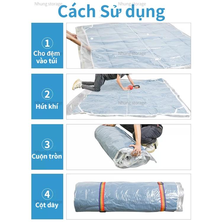 ( Loại Dày) Túi Đựng Chăn Đệm Hút Chân Không Cỡ Lớn Tiện Dụng Dài 2.5m