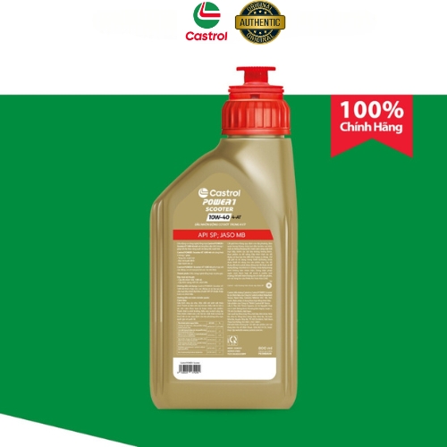 Dầu nhớt xe tay ga Castrol POWER1 SCOOTER 4-AT 10W-40 0.8L - Hàng Chính Hãng