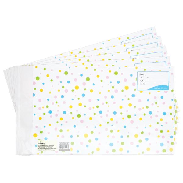 Giấy Bao Tập 2 Trong 1 Bìa Kiếng Dots - The Sun 04 (5 Tờ/Xấp)