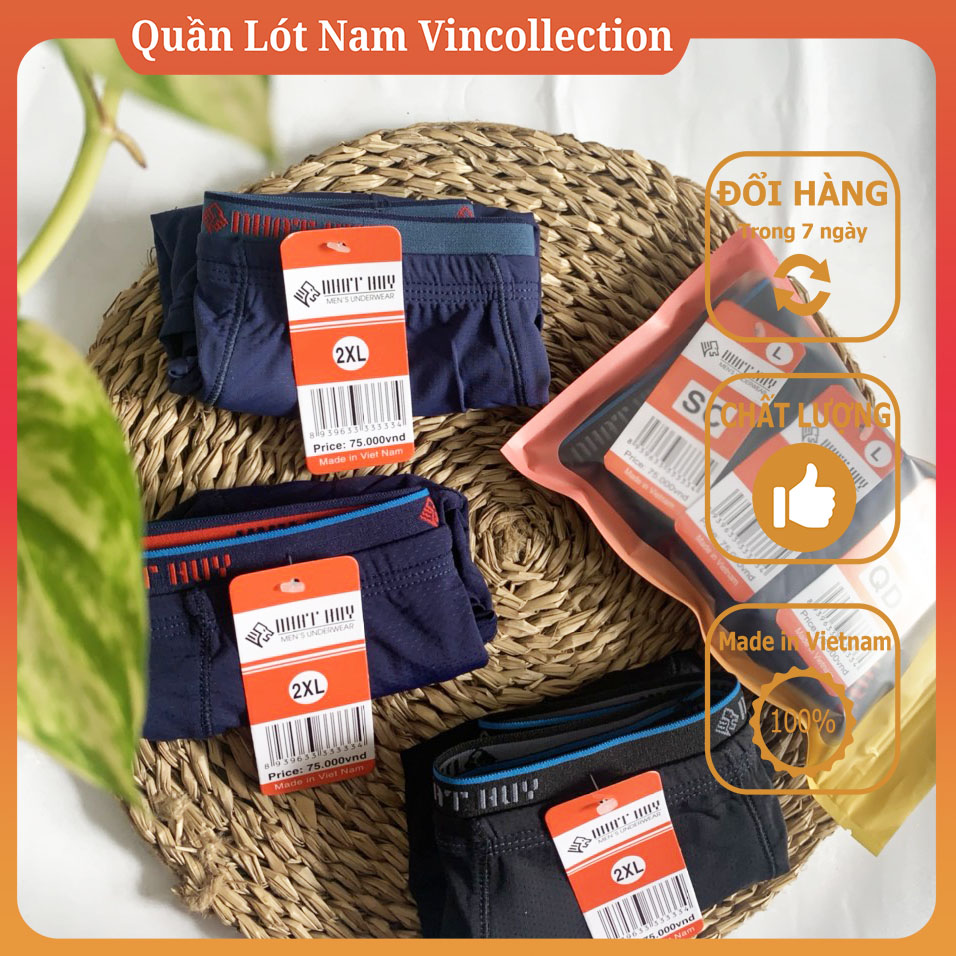 |Combo 7| Quần Lót Nam Đùi Nhật Huy Vải Thông Hơi Kim Lạnh Cao Cấp Sịp Đùi Nam Quần ship nam đẹp đùi combo thun lạnh sexy cao cấp nhỏ - Quần Lót Nam Vincollection