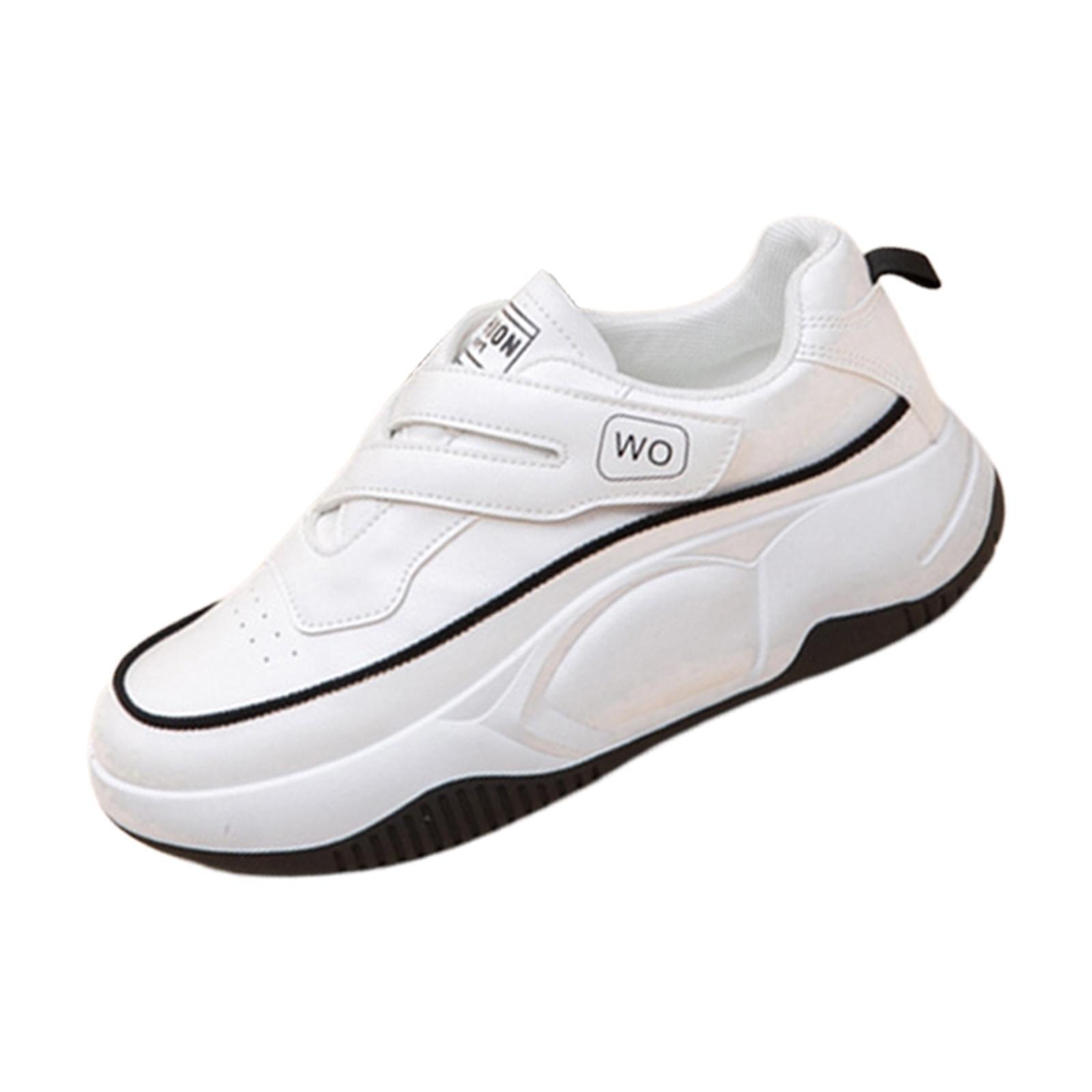 Women's Shoes Sport Sneakers Anti Slip Trendy PU Leather Soft Leisure Sneakers Trainers Shoes for Work Camping Birthday Gift Fishing Workout