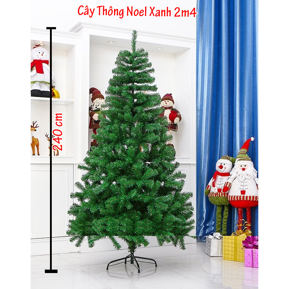 Cây thông noel màu xanh đầu tròn 2in