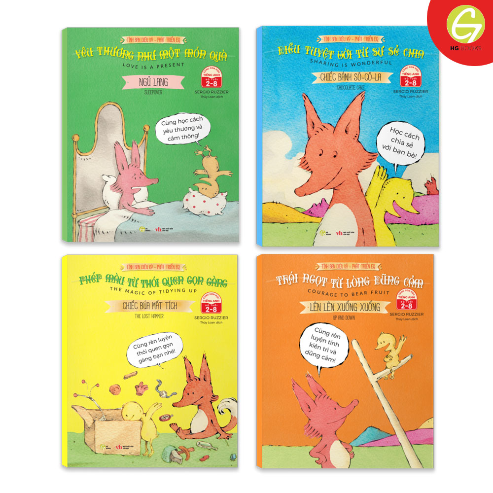 Sách Song Ngữ: Bộ 4 cuốn Tình bạn diệu kỳ - Phát triển EQ