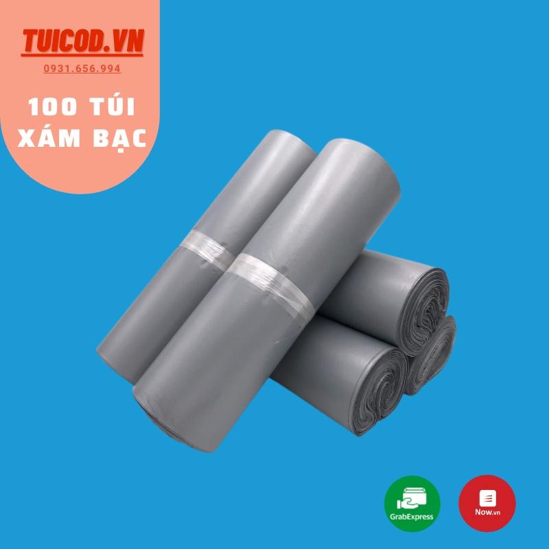 Tuigoihang 100 Túi Gói Hàng Xám Bạc, Túi Đóng Hàng Tự Dính Xám Bạc Uy Tín, Giá Rẻ Nhất Hà Nội