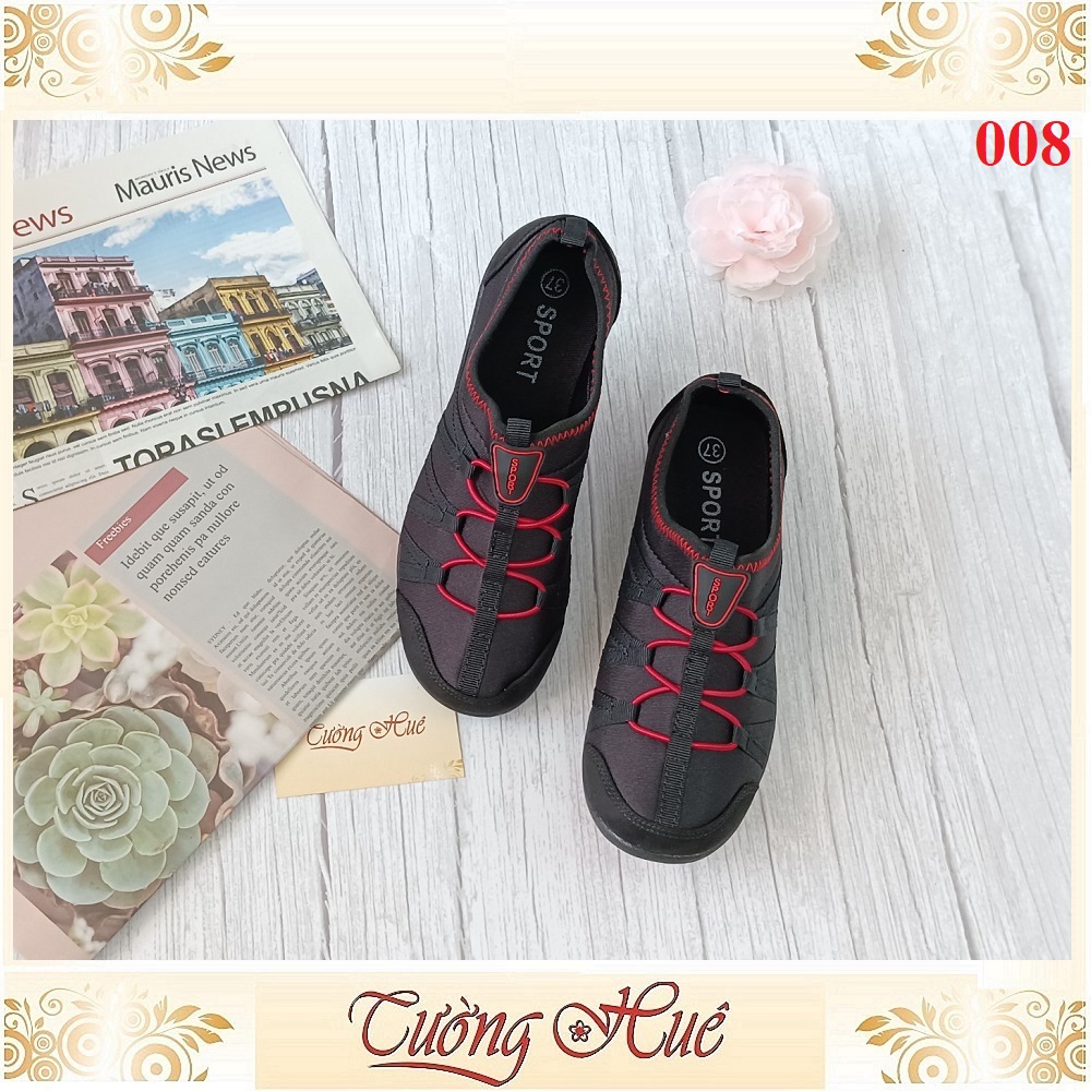 Giày Thể Thao Giả Dây Cột Đế Cao Su - 008