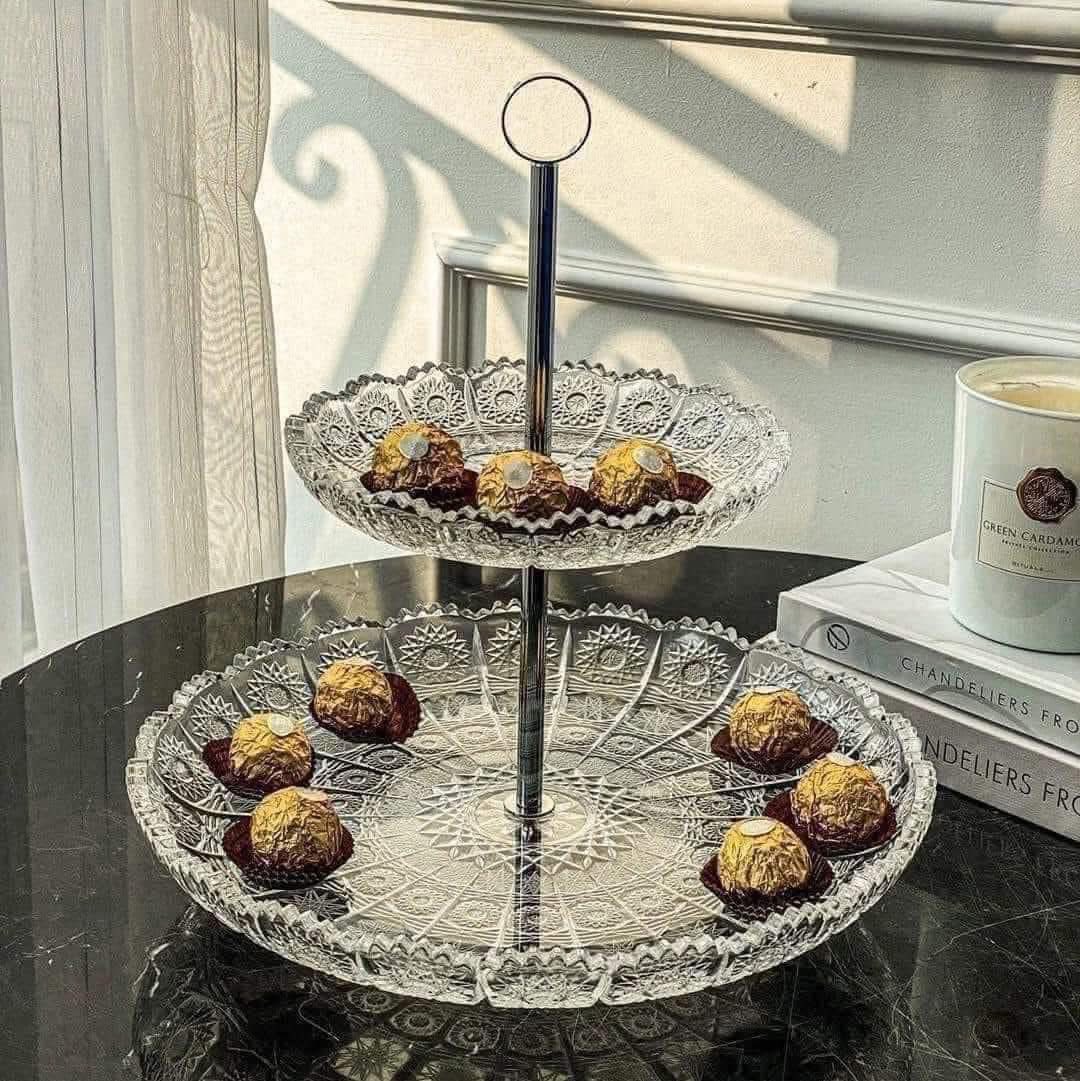 KỆ BÁNH 2 TẦNG PHA LÊ MÀI BOHEMIA Hàng chính hãng