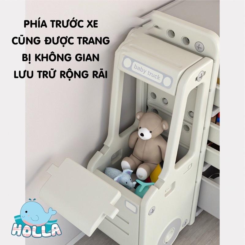 Tủ kệ đựng đồ chơi cho em bé hình ô tô HOLLA chính hãng