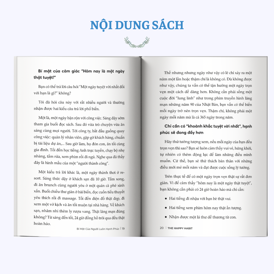 Sách Unibooks - The Happy Habit – Bí Mật Của Người Luôn Hạnh Phúc