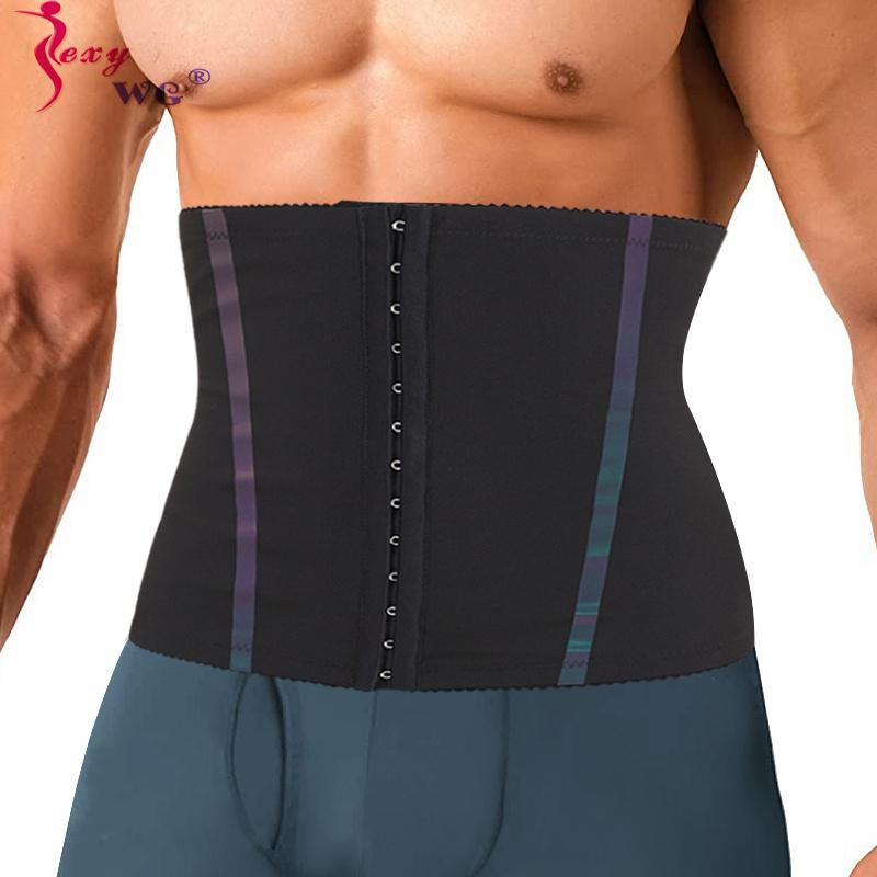 Sexywg Nam Eo Huấn Luyện Dây Nóng Nhiệt Tập Toàn Thân Bọc Slimimng Xông Hơi Mồ Hôi Shapers Giảm Cân Dây Chéo Lưng Hỗ Trợ dây Đeo