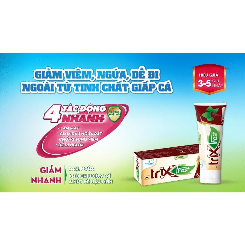 GIẤP CÁ KEM BÔI TRĨ CREAM TRIX FAST - GIẤP CÁ EXTRA