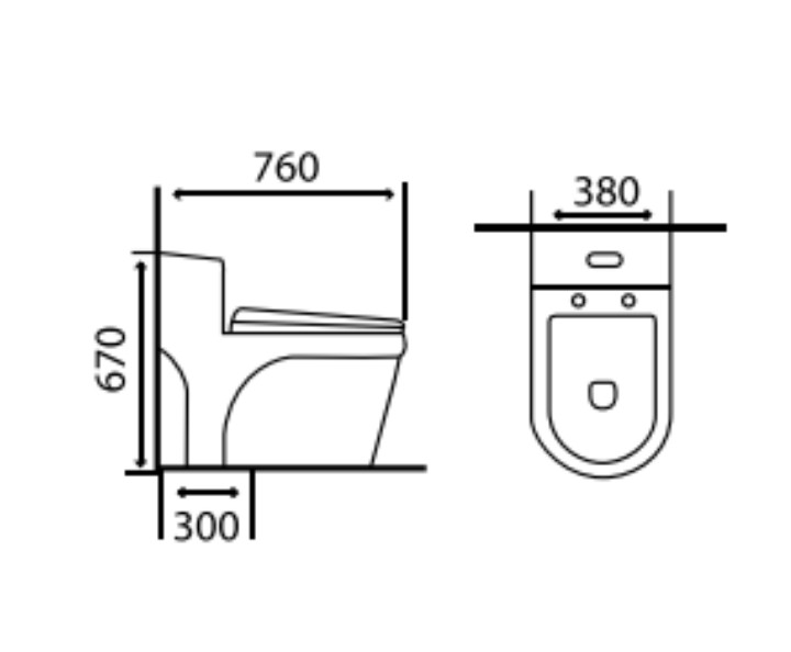 BỒN CẦU 1 KHỐI, NHẬP KHẨU CAO CẤP CHÍNH HÃNG RHENWARE CB-906