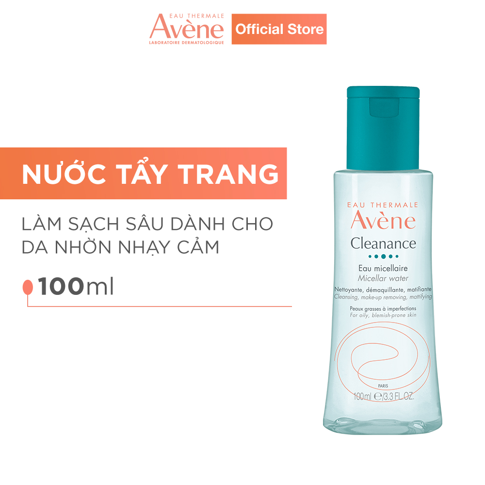 Nước tẩy trang sạch sâu cho da dầu nhạy cảm AVÈNE CLEANANCE MICELLAR WATER 100ml