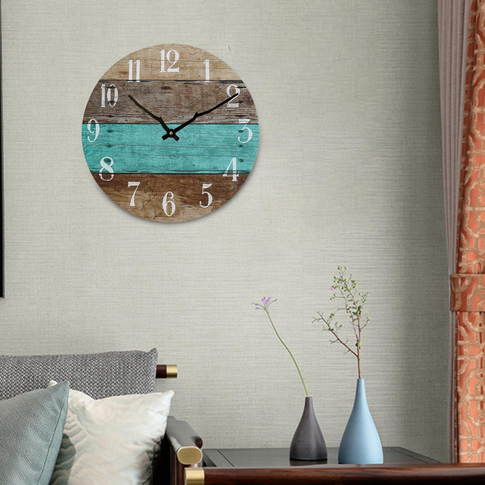 Modern Wall Clock 12 inch Art Round for Living Room Bedroom Decoration