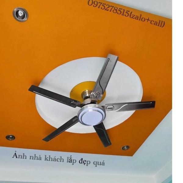 Quạt trần trên nhà Có Đèn 100% Lõi Đồng INOX-05 PROMAX tiết kiệm chi phí Điện