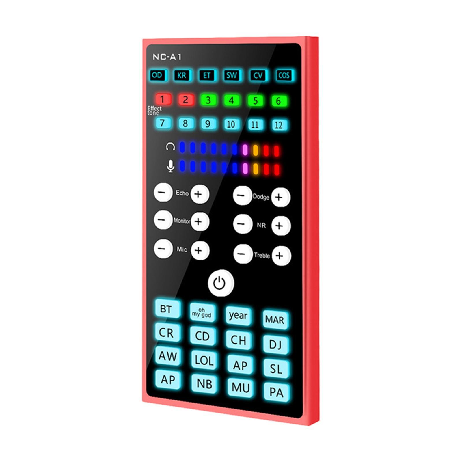 HiFi Phone Voice Changer Bluetooth 5.0 Audio Mixer External Voice Changer for Music PC