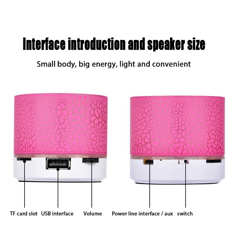 Loa bluetooth loa không dây mini crack crack thẻ tf thẻ usb subwofer di động mp3 âm nhạc âm thanh cho PC di động màu điện thoại: loa xanh