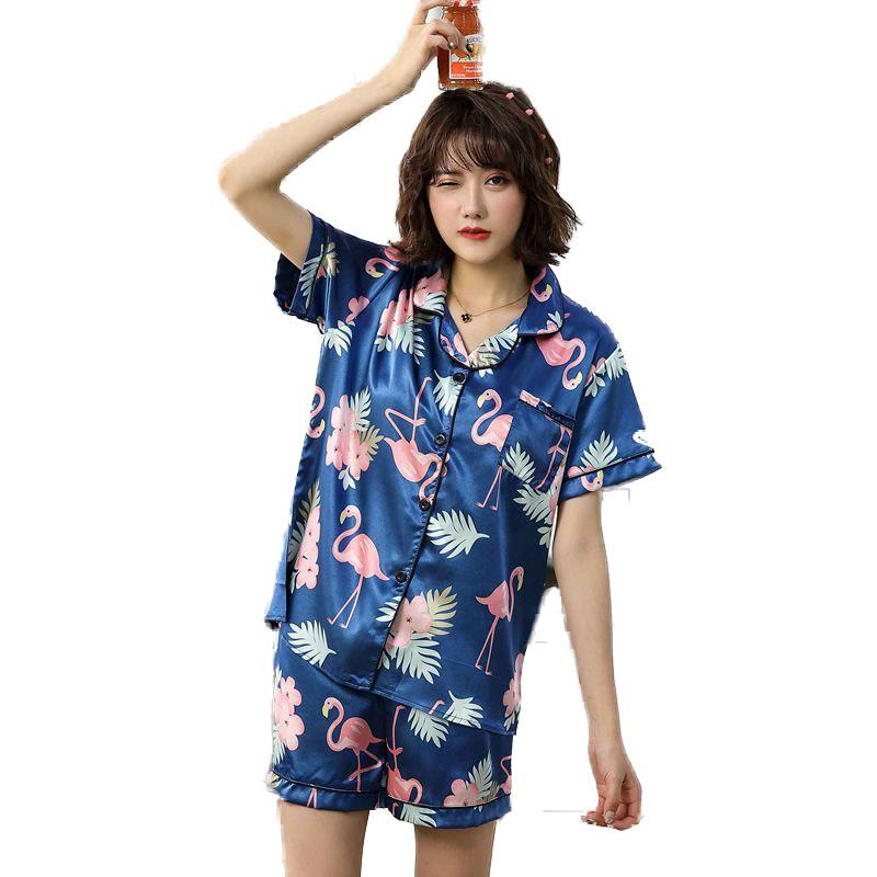 Pijama xanh hạc tropical