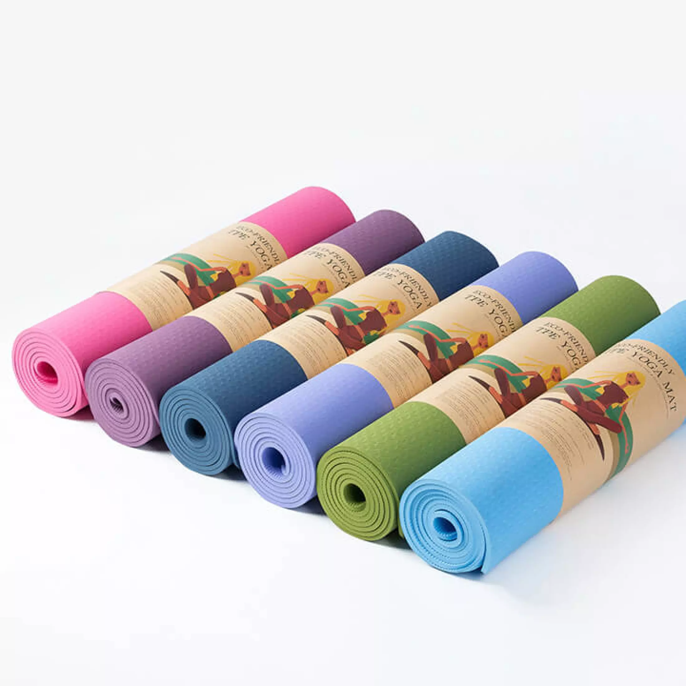 Combo 3 Sản Phẩm Tập Yoga - YOGA QG: 1 Thảm Tập Yoga 2 Lớp 6mm (Tặng kèm túi đựng) + 1 Con Lăn Massage Tập Yoga 33cm x 14cm + 1 Dụng Cụ Tập Bụng Chữ T