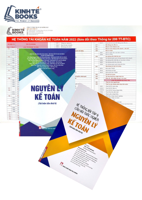 Combo Nguyên Lý Kế Toán Bài Học + Bài Tập Và + Bảng Hệ Thống Tài Khoản Kế Toán Thông Tư 200