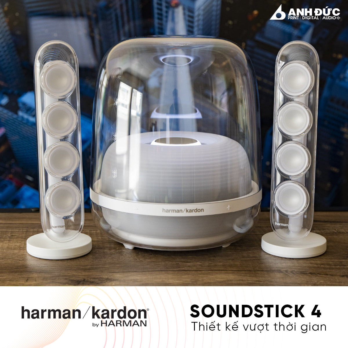 Loa Bluetooth Harman Kardon Soundsticks 4  - Hàng Chính Hãng