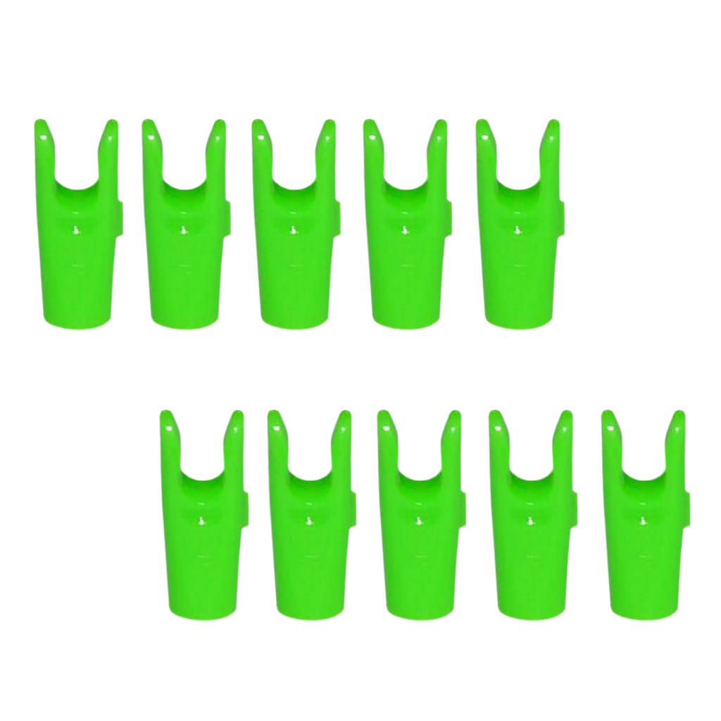 10 Pieces Plastic Arrow Nocks For Archery Hunting Shooting Outdoor Sports - Choice of 4 Colors
