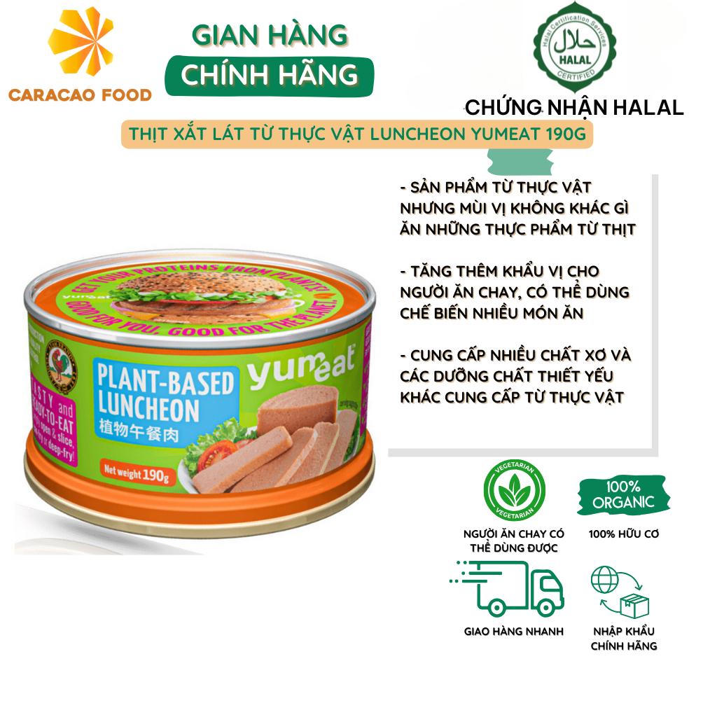 Thịt xắt lát từ thực vật Luncheon Yumeat 190g, Thực phẩm giàu protein thuần chay tốt cho sức khỏe và môi trường